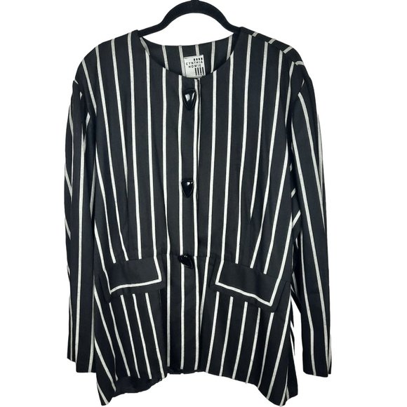 Vintage Cynthia Howie Striped Retro Blazer Jacket - Picture 4 of 12